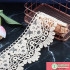 3D Cotton Water Soluble Lace Fabric Trim Ribbon For DIY Dresses French Hollow Underwear 100x9.5cm