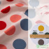 Polka Dot Chiffon Fabric Opaque Printed Color Big Dots for Sewing Summer Clothes By Meters