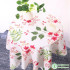 Thick Cotton Stripe Flowers Floral Printed Canvas Fabric for Tablecloths Sofa Shoes Curtain Home Decor By the Half Meter