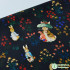 100%Cotton Fabric Rabbit Printed Cartoon Pastoral Style for Sewing Baby Clothes Per Half Meter