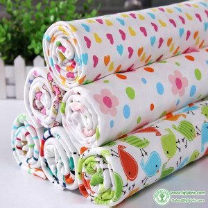 Baby Cartoon Combed Cotton Knitted Fabric Quilting Soft For Sewing Children Clothes Animal Fabric By The Half Meter