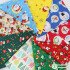 Christmas Decoration Fabric for Sew DIY Handmade Snowman Doll Tree Elk Santa Claus by Half Meter