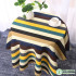 Thick Cotton Stripe Flowers Floral Printed Canvas Fabric for Tablecloths Sofa Shoes Curtain Home Decor By the Half Meter