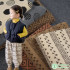Strip Elastic Corduroy Fabric Geometric Lattice Ripple Printed Soft and Comfortable by Sewing Clothes Pants by Half Meter