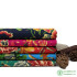 Peony Fabric Ethnic Printed Cotton Linen Breathable Fabrics For Upholstery Furniture Home Decor Textile Per Meter