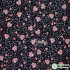 Morris Fabric Dark Colored Flowers Cotton Digital Printing for Sewing Clothes Bags DIY Handmade by Half Meter
