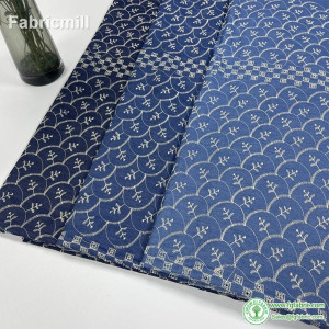 Summer Thin Polyester-cotton Embroider Washed Denim For Sewing Dress Shirt Pants Per Meters