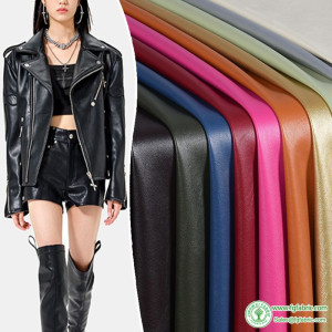 PU Soft Leather Fabric Matte Faux Leather for Sewing Motorcycle Jacket Clothes by Half Meter