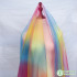 Multicolor Rainbow Net Yarn Fabric soft Tulle Fabric Children Tutu Skirt Dancer DIY Decor 150cm by Yard