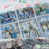 Vintage Cotton Fabric Plants and Flowers Digital Printing for Sewing DIY Handmade Patchwork Supplies Accessories Per Meters