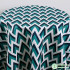Geometric Canvas Fabric Stripes Triangle Polyester for Tablecloths Curtains Pillows Handmade DIY per Meters