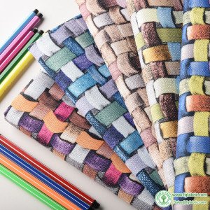 3D Rattan Printing Imitation linen Sofa Fabric For Pillow Cushion Sofa Cover Home Textile By Meters