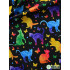 Cat Butterfly Heart Pure Cotton Digital Printing Fabric Colorful for Sewing DIY Handmade by Half Meter