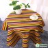 Thick Cotton Stripe Flowers Floral Printed Canvas Fabric for Tablecloths Sofa Shoes Curtain Home Decor By the Half Meter