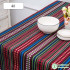 Thicken Cotton Linen Bohemian  Yarn Dyed Upholstery Fabric for Curtain Safa Home Textile 100x150cm
