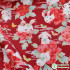 Cotton Rabbit Fabric 100% Cartoon Handmade Clothing Red Chinese Style for Sewing by Half Meter