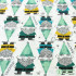 Christmas Fabric Xmas Cotton Twill Cloth Santa Claus Tree Snowman for Sewing Patchwork By The Meter