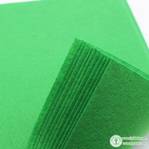 Green Felt Fabric For DIY Scrapbooking Needlework Craft, 1MM Thick Non-Woven Cloth 10 Pcs  30cmx30cm