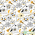 Happy Halloween Patchwork Printed Cartoon Cotton Fabric For Tissue Sewing Quilting Fabrics Needlework Material DIY Handmade