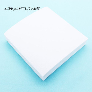 CMCYILING White Fabric Hard Felt For Sewing Crafts   Toys Dolls Scrapbook, Polyester Cloth 1mm Thickness 40 Pcs/Lot 20cmx20cm