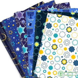 Star Moon Candles Hanukkah 100% Pure Cotton Or Polyester Cotton Material Patchwork Sewing Fabrics Quilt Needlework DIY Cloth