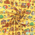 50*145cm Animal Dog 100% Pure Cotton Fabric Cartoon Patchwork Sewing Quilting Fabrics Needlework DIY Cloth Sewing