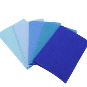 Blue Series Felt Sheet For DIY Sewing Crafts, Non-Woven Fabric, Polyester Cloth 20 Pcs/Lot  20*30cm