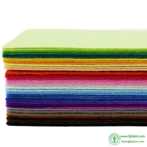 1 MM Thickness Patchwork Hard Non-Woven,Felt Fabric For DIY Sewing Craft,Polyester Cloth 40 Pcs/Lot  20cmx10cm
