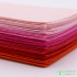 28 Pieces/Lot Red Series Patchwork Felt Fabric For Sewing Felts Craft Dolls Polyester Cloth  Nonwoven Felt Sheet 20*30CM