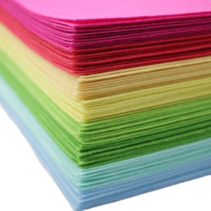 80 Pieces/Lot 20x30CM  Patchwork Felt Fabric For Sewing Craft Doll Material Polyester Cloth