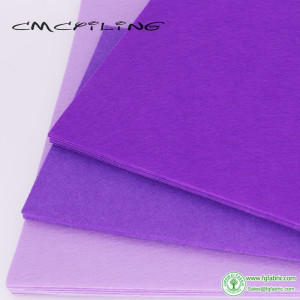 CMCYILING Purple Hard Felt 1 MM Thickness Polyester Cloth For DIY Crafts Dall Scrapbook / Non-Woven Sheet  20 Pcs/Lot  20*30cm