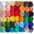 Mix 36 Colors Merino Wool Fibre Roving For Needle Felting Hand Spinning DIY Fun Doll Needlework wool,roving 5g /Bag 66s