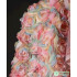 Pink Three-Dimensional Rose Semi-Transparent Yarn DIY Creative Dress Wedding Dress Background Decoration Designer Fabric