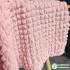 Pink Popcorn Concave-Convex Heavy Texture Three-Dimensional Jacquard Fabric High-End Dress Bag Clothing Designer Fabric