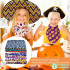 6PC Halloween Theme Printed Patchwork Polyester Cotton Fabric for Tissue Sewing Quilting Fabrics Needlework Material DIY Handmad