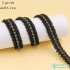 2Yards Pearl Beaded Lace Ribbon Mesh Trim Clothes Fabric Decoration Wedding Dress Collar Sleeve DIY Crafts Doll Accessories
