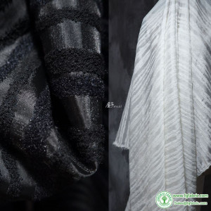 Yarn Bottom Jacquard Fabric Vertical Stripe Shirt Dress Creative Clothing Designer Cloth Apparel Diy Sewing Polyester Material