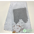 NICEME African Lace Fabric 2023 High Quality Lace Material Nigerian Gipure  Sequins Lace Fabric 5 Yards For Wedding Part  OK4011