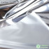 Lychee Life 50x137cm Silver Reflective Mirror Cloth Waterproof Clothes Creative Garment Double-sided Silver Mirror TPU Fabric