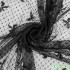Mesh Tulle Fabric Bow Stretchy Black Lace Fabric For Mini Dress And Underwear 0.5 Yards/Pcs TJ0305
