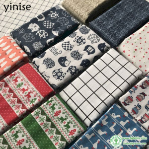 LINEN Cotton Fabric For Clothing Quilting Twill Fabrics Cloth CAT DIY Sofa BAG Curtain Tablecloth Cushion CRAFT SEWING Materials