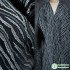Double Sided Jacquard Fabric Black White Striped Clothing Texture Designer Wholesale Cloth Diy Sewing Pure Polyester Material