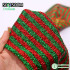 NEW Christmas Glitter Fabric Red Green Stripe Polyester Fabric Clothing Accessories for Xmas Tablecloth Pillowcase Snowman Scarf