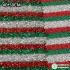 DIY Christmas Glitter Fabric Red Green Stripe Polyester Fabric Clothing Accessories for Xmas Tablecloth Pillowcase Snowman Scarf