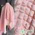 Pink Popcorn Concave-Convex Heavy Texture Three-Dimensional Jacquard Fabric High-End Dress Bag Clothing Designer Fabric