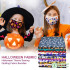 6PC Halloween Theme Printed Patchwork Polyester Cotton Fabric for Tissue Sewing Quilting Fabrics Needlework Material DIY Handmad