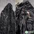 Three-Dimensional Texture/Black Disordered Flower Transformation Organza Gauze Wedding Dress Original Designer Fabric