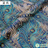 200*75cm Brocade Sewing DIY Fabric Peacock Feather Pattern Cloth High-end Decoration Upholstery Fabric Material