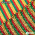NEW Christmas Glitter Fabric Red Green Stripe Polyester Fabric Clothing Accessories for Xmas Tablecloth Pillowcase Snowman Scarf