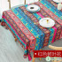 Cotton and Linen Fabric Ethnic Style Printing Handmade Tablecloth Sofa Cover Clothing Cloth Fabric for Sewing
